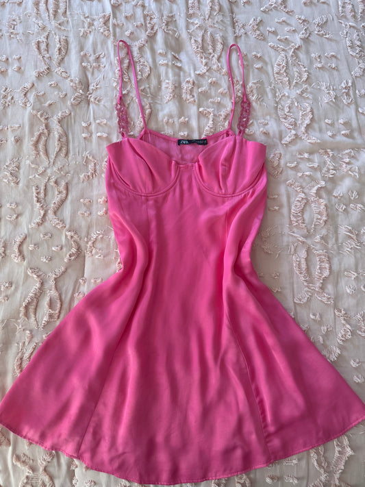 NWT Zara pink dress