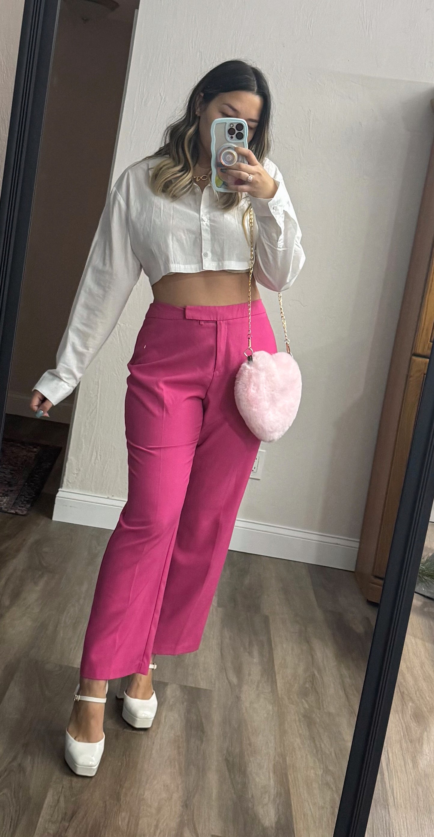 Vintage hot pink trousers