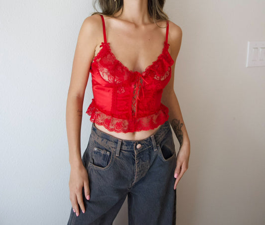 Frederick’s of Hollywood bustier top